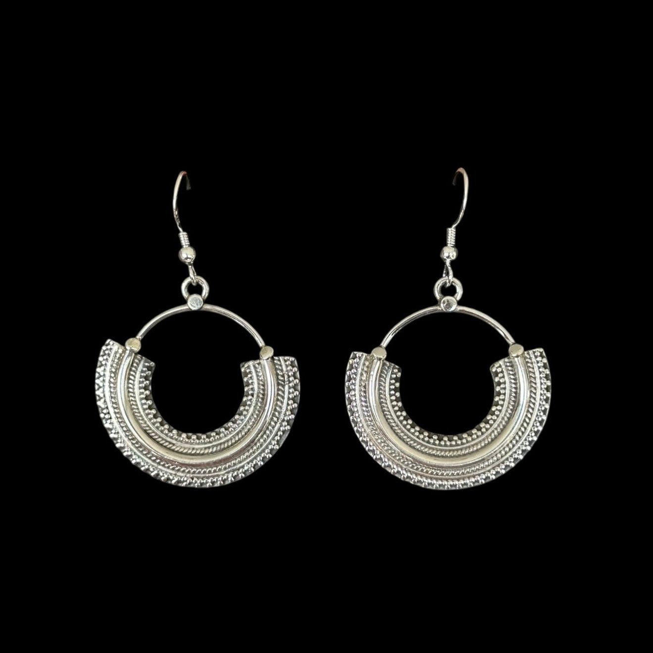 "Ardha-Chandra" (Half-Moon) Earrings