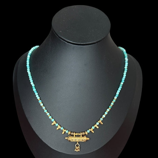Mantra Box Necklace Amazonite