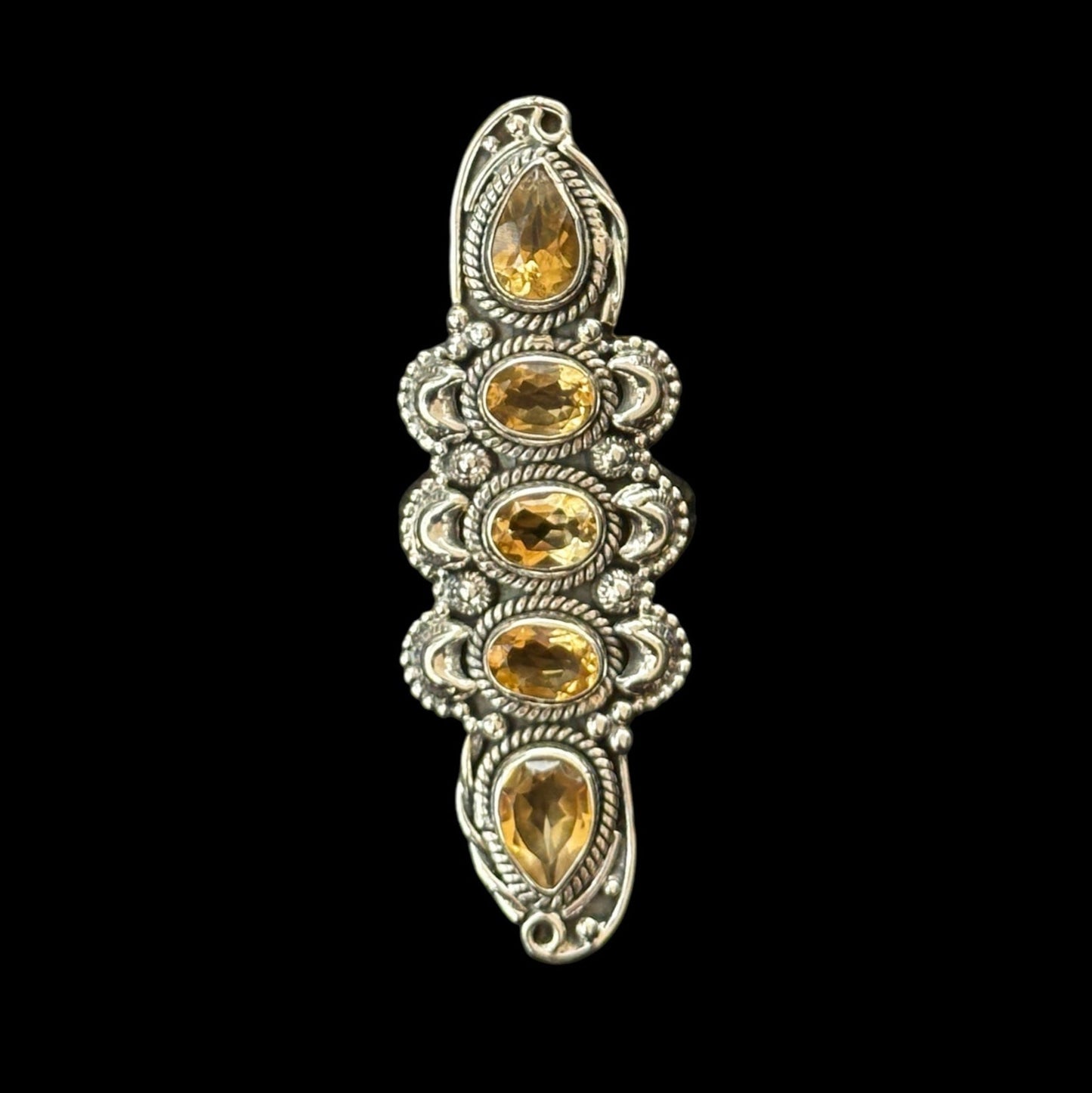 Anillo "Arka" Citrino