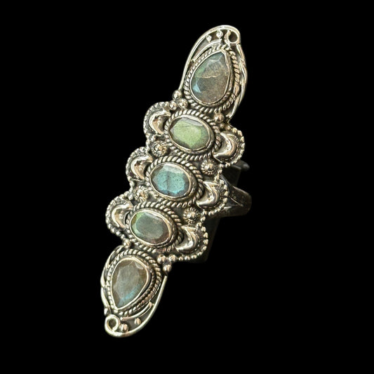 Anillo "Arka" Labradorita