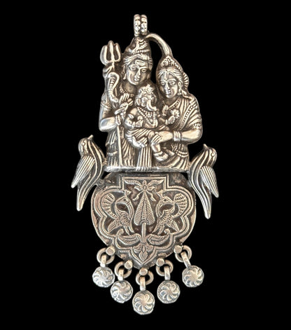 Shiva Parvati Ganesha Colgante