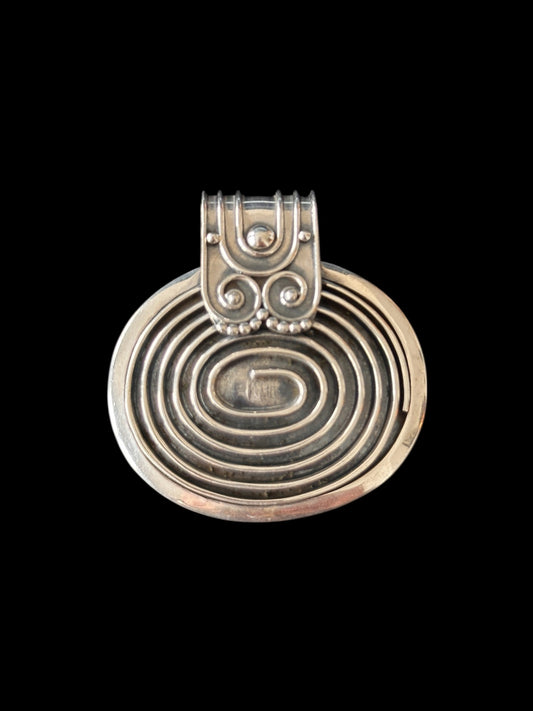 Colgante Tribal Espiral Redondo