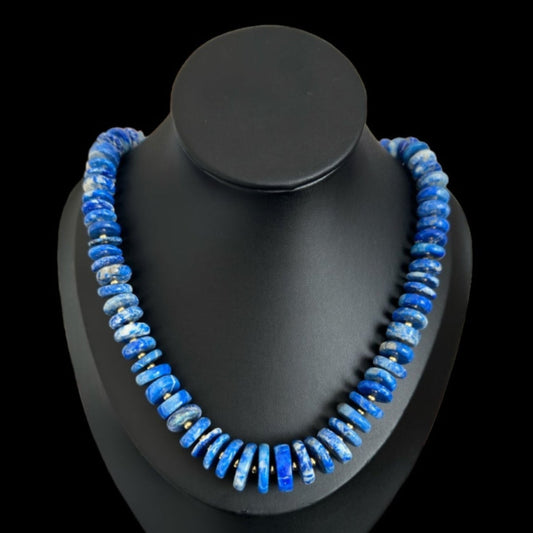 Collar Lapis Lazuli Rondelle