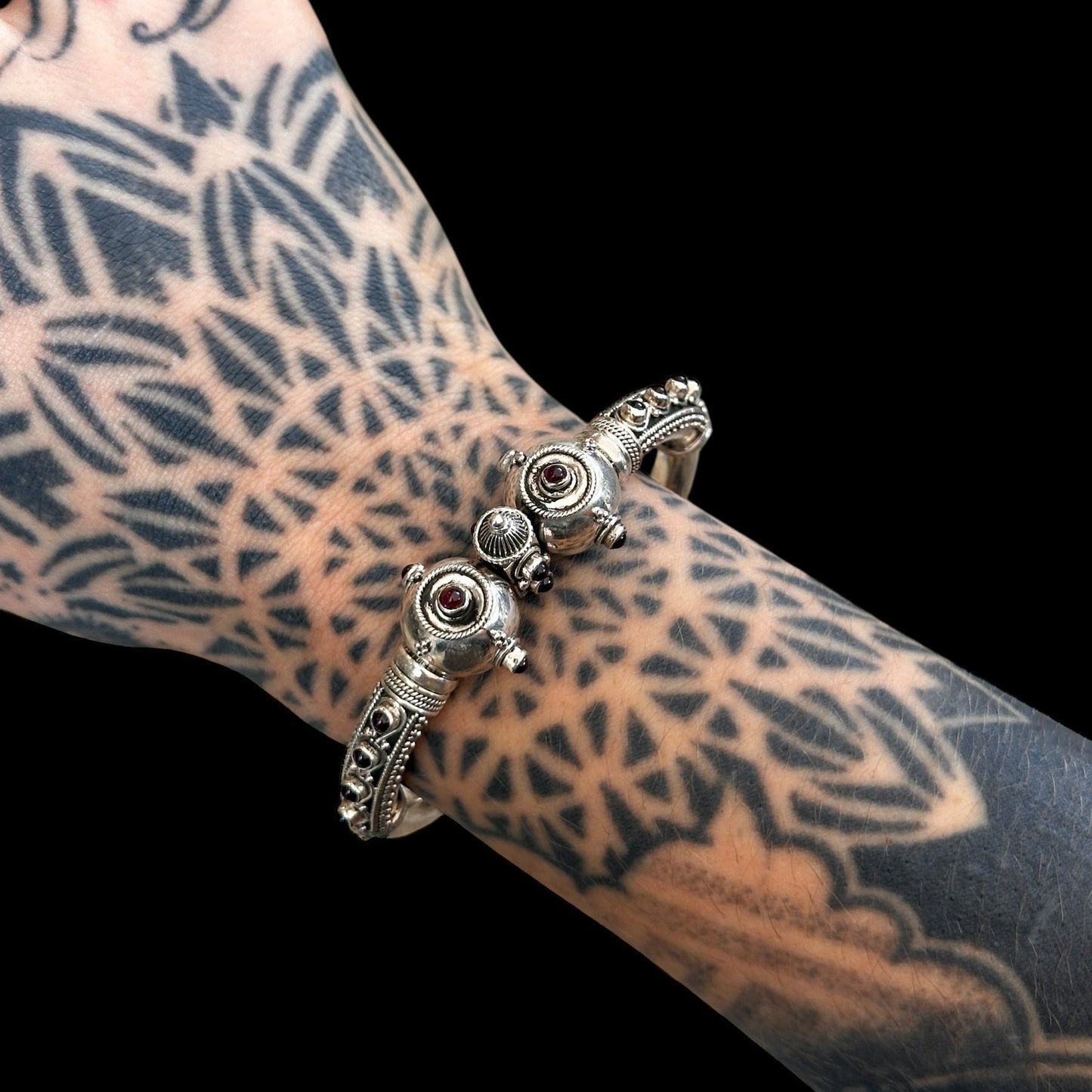 Pulsera Bolas Rajasthani Granate