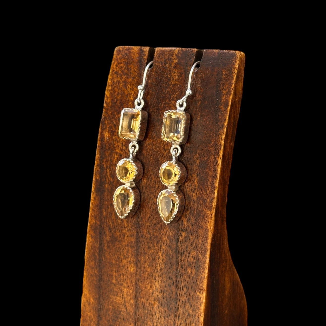 Pendientes "Queen" Citrino