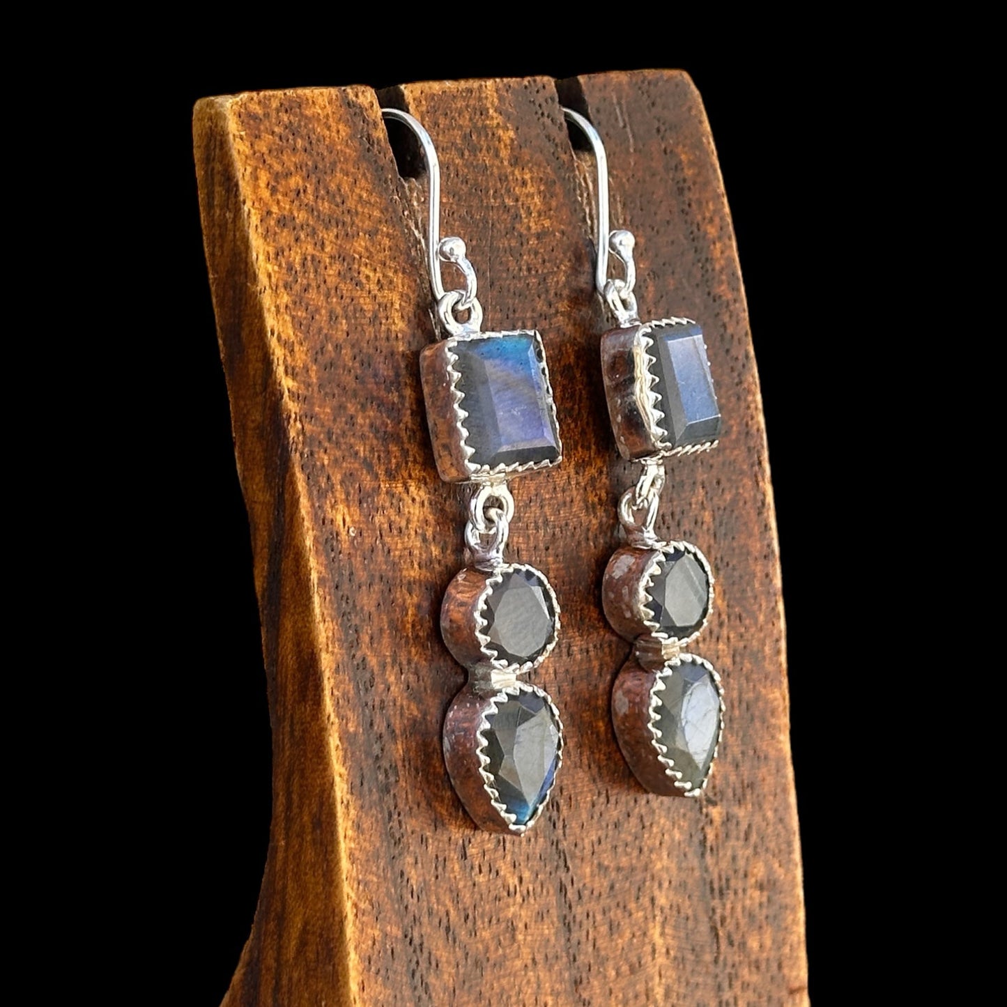 Pendientes "Queen" Labradorita