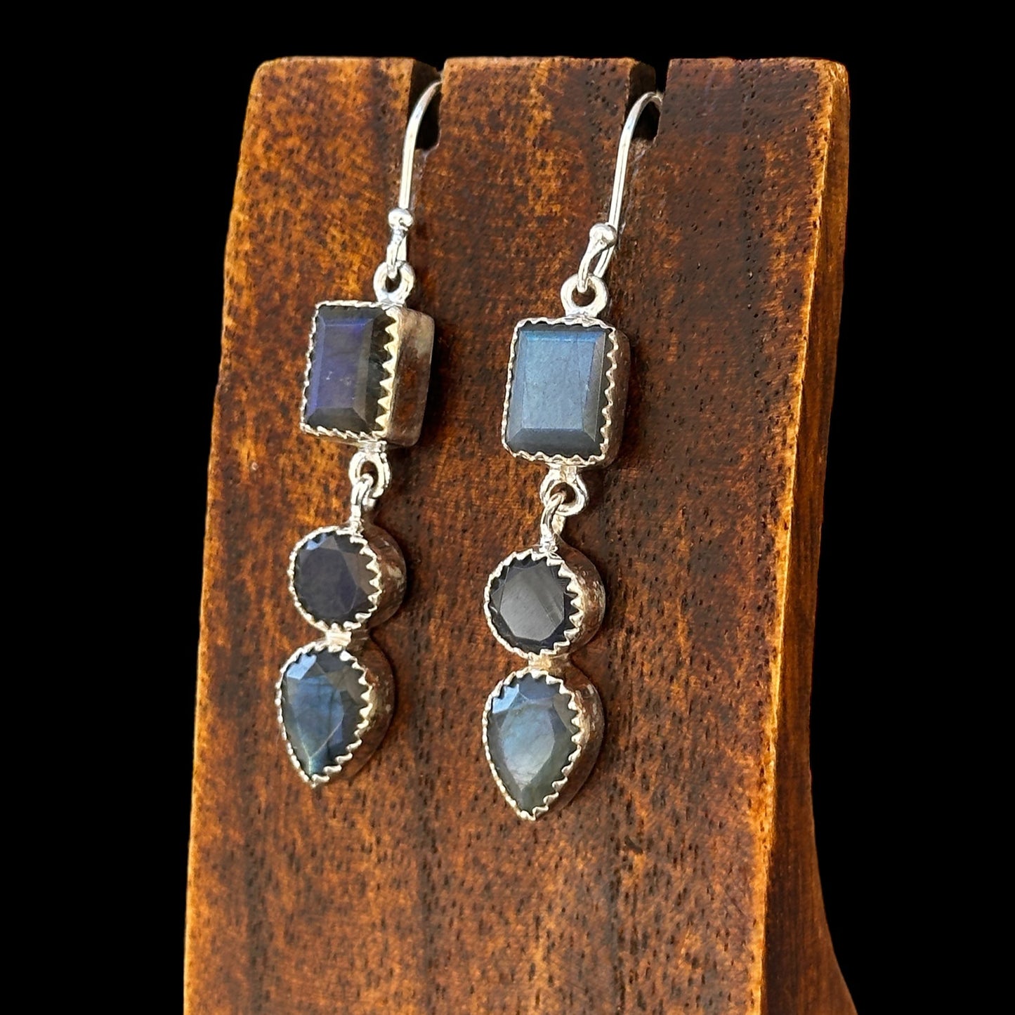 Pendientes "Queen" Labradorita