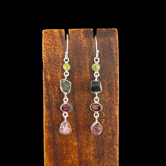 Pendientes Turmalinas y Granates