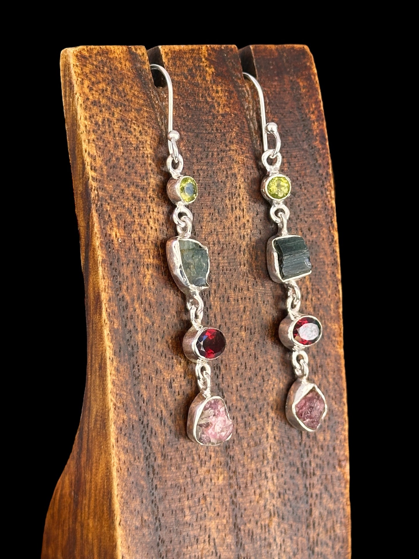 Pendientes Turmalinas y Granates