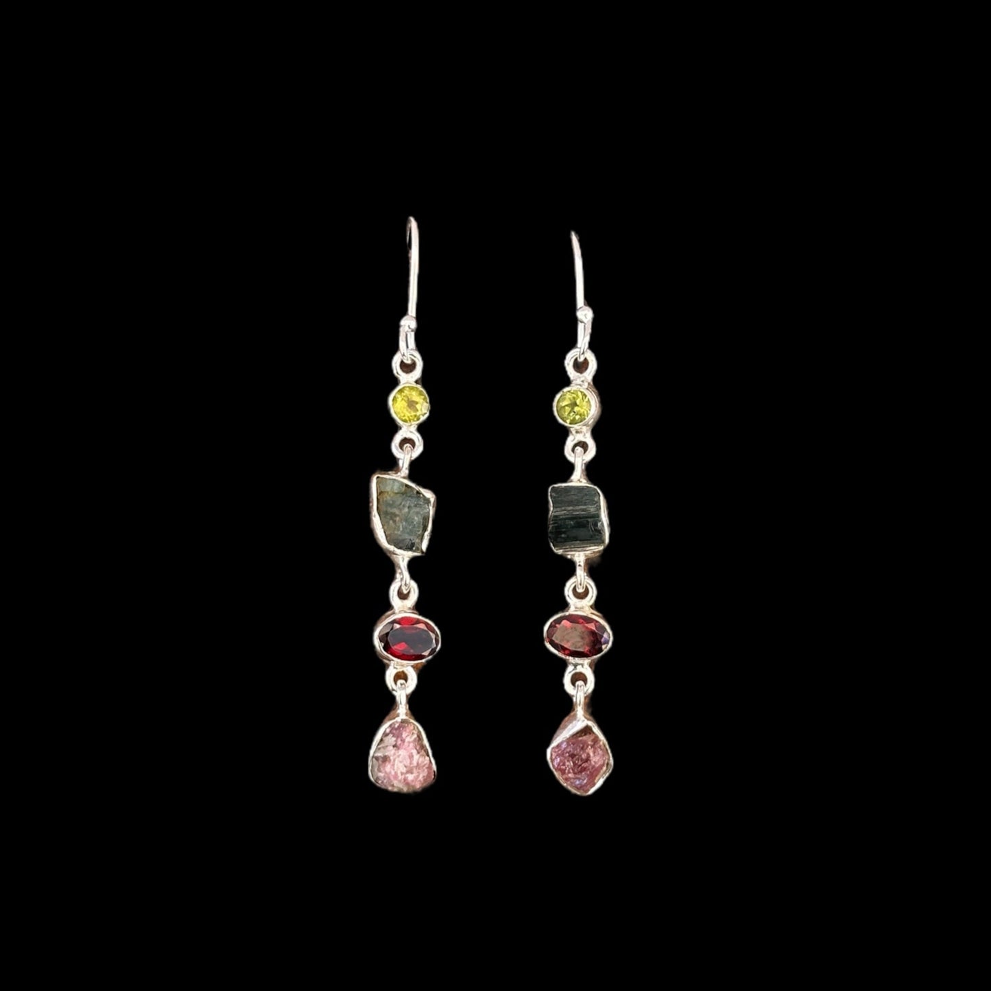 Pendientes Turmalinas y Granates