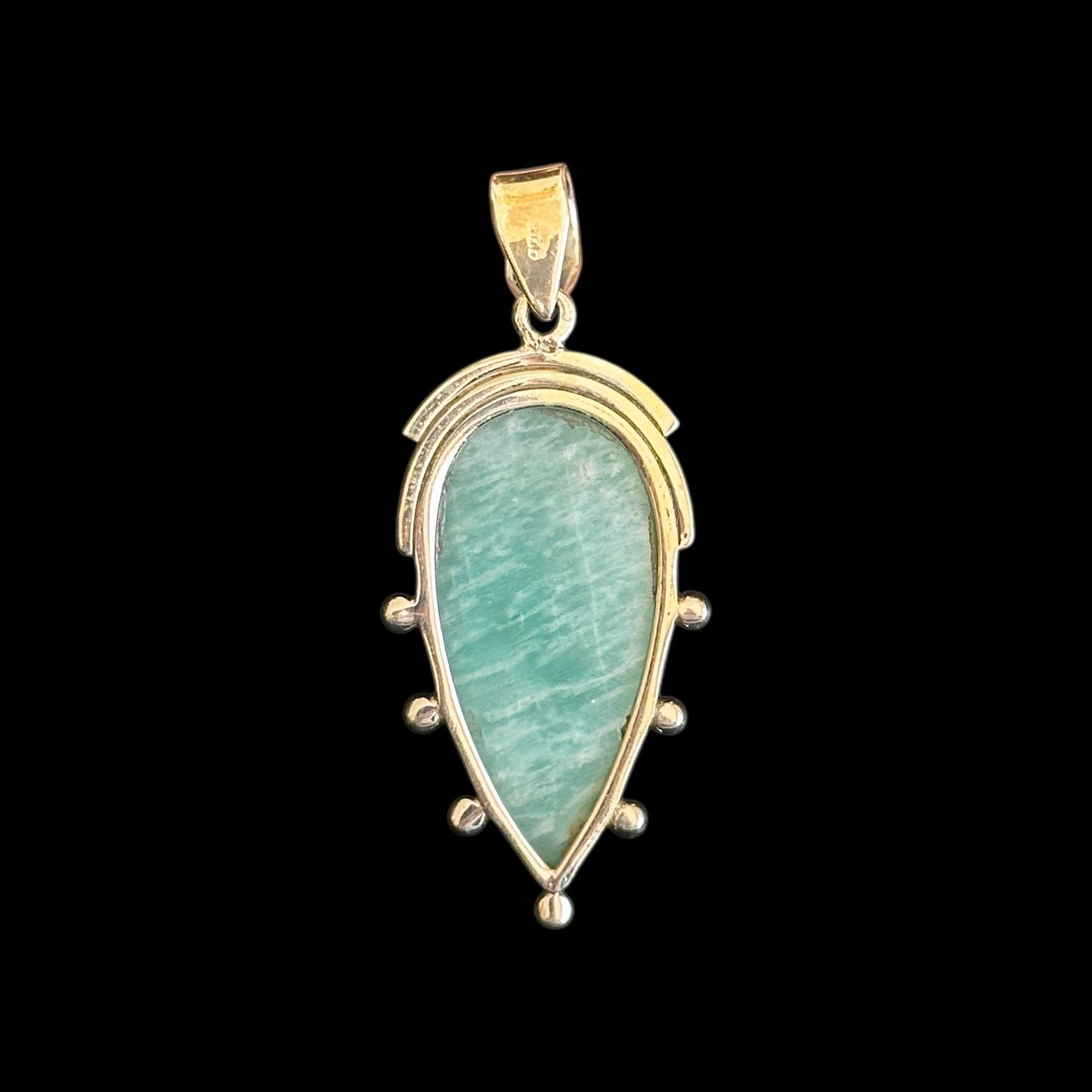 Colgante "Dropspike" Amazonita