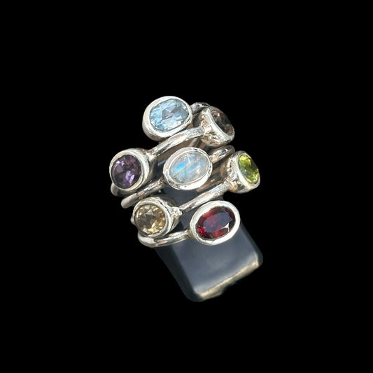 Anillo Multipiedra