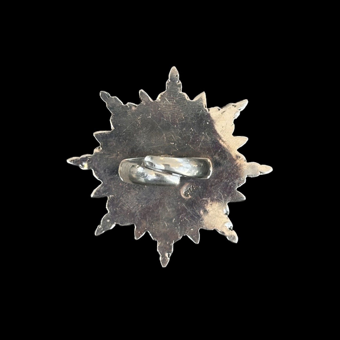 Anillo "Sol" Coral y Turquesa