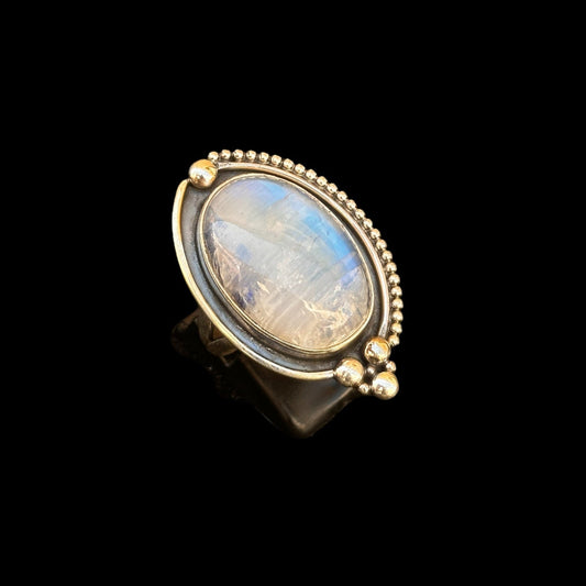 Anillo "Arjun" Moonstone
