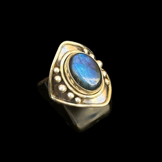 Anillo "Chon" Labradorite