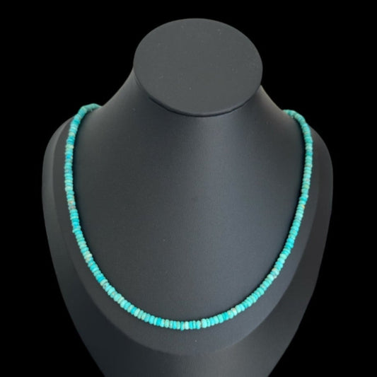 Collar Tuquesa Azul Natural Facetada
