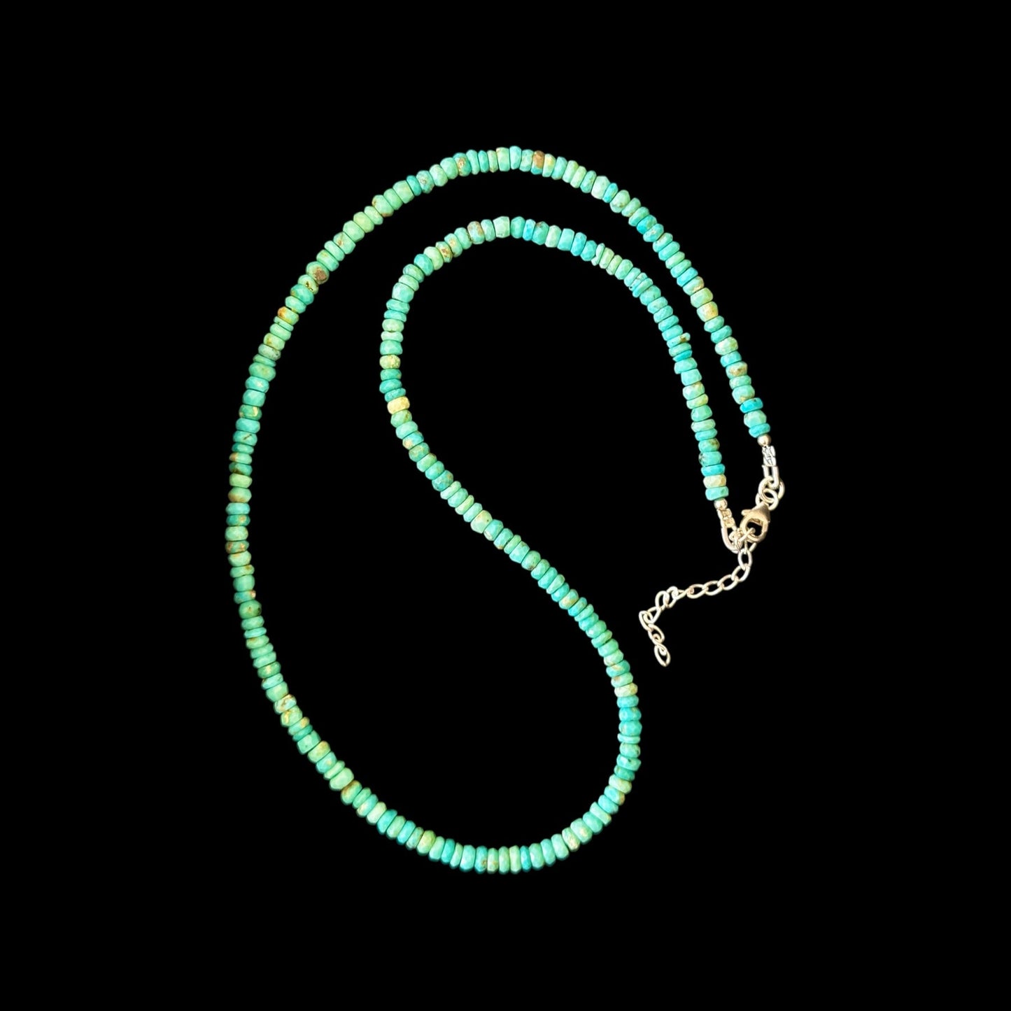 Collar Tuquesa Azul Natural Facetada