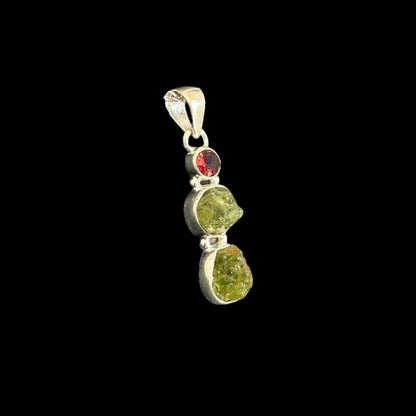 Anhänger Peridot und Granat