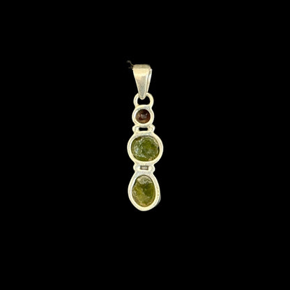 Anhänger Peridot und Granat