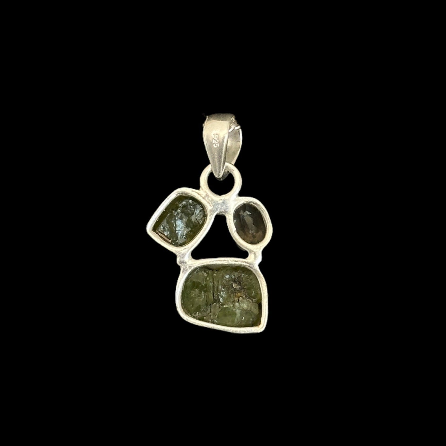 Colgante Peridotos y Citrino