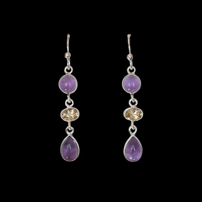Nachdenkliche "Esi" Amethyst und Citrin