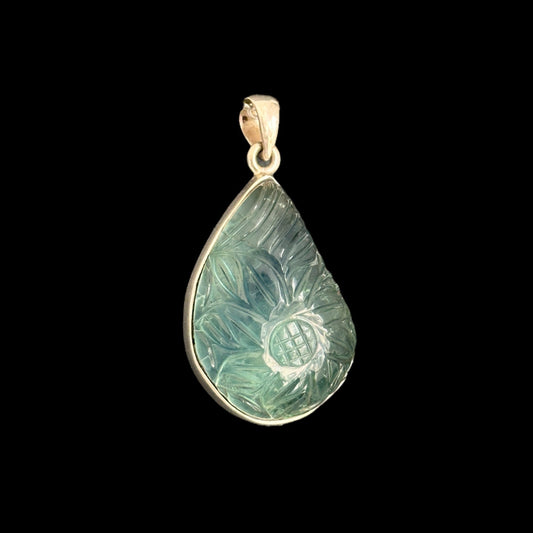 Colgante Fluorita Gota Flor