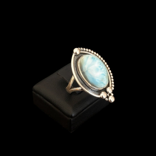 "Arjun" Larimar Ring