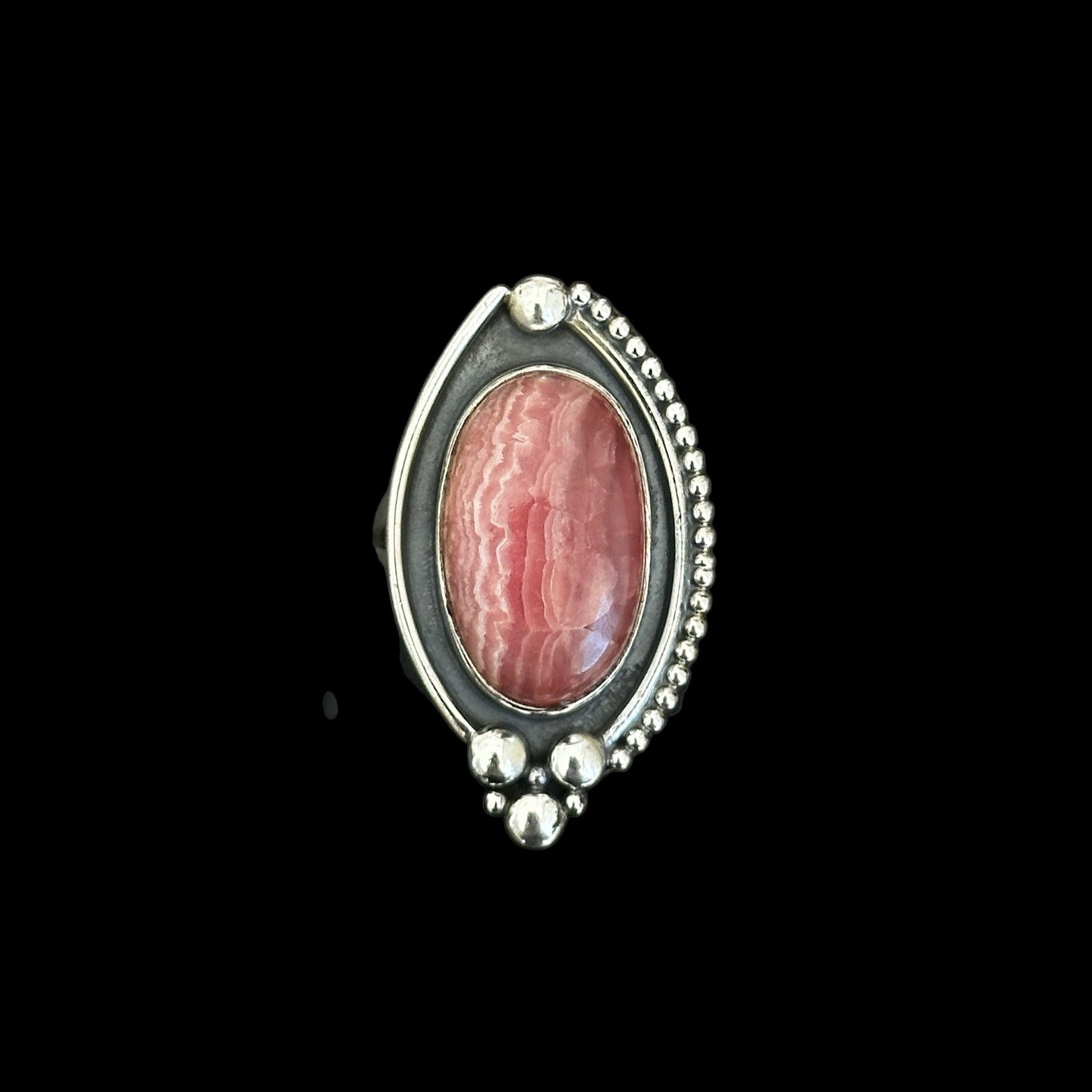 Anillo "Arjun" Rodocrosita