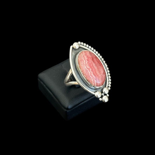Anillo "Arjun" Rodocrosita