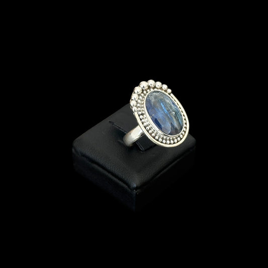 Anillo "Paki" Cianita Azul