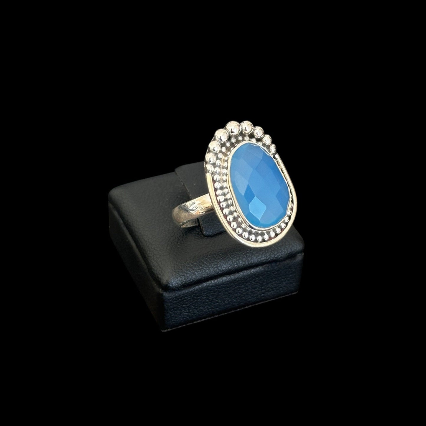 Anillo "Paki" Blue Agate