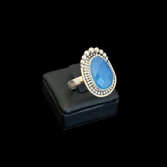 Anillo "Paki" Blue Agate