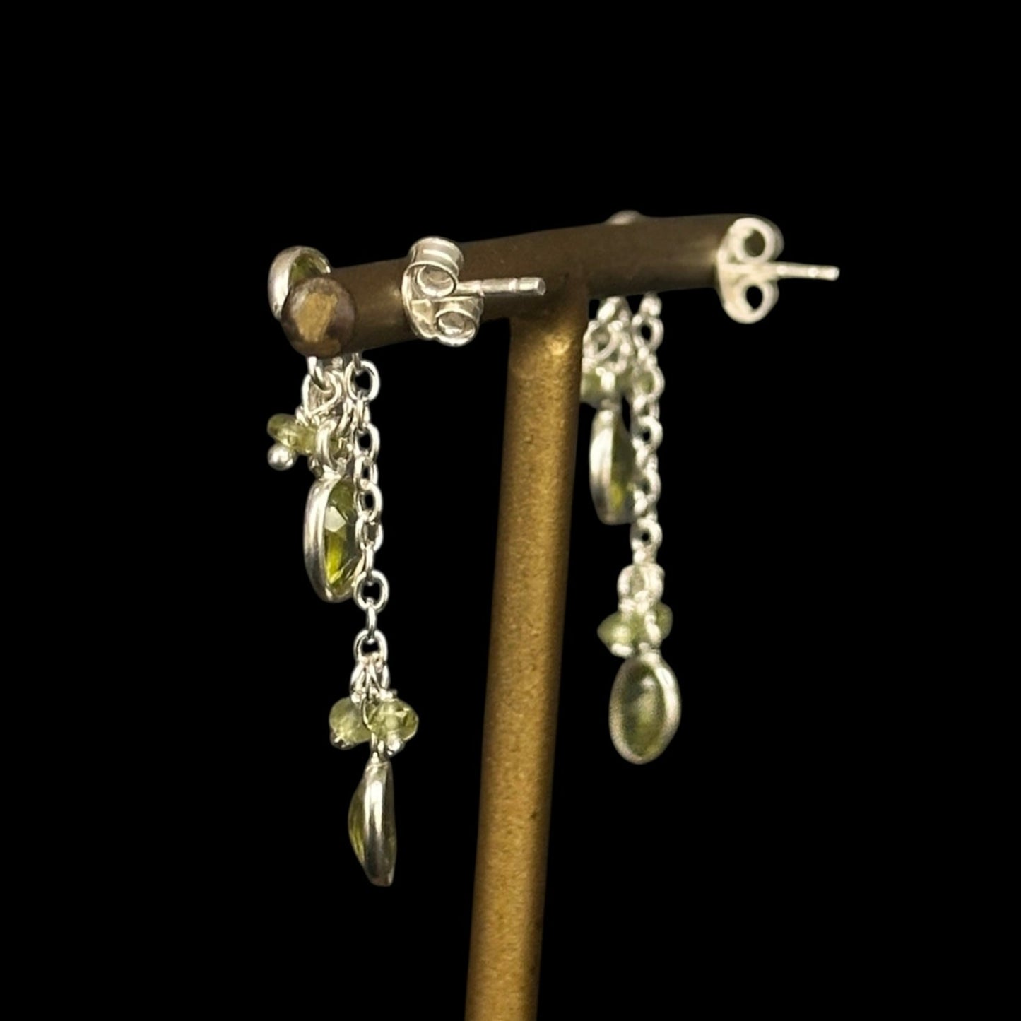 pendientes "Ratna Līlā" Peridoto