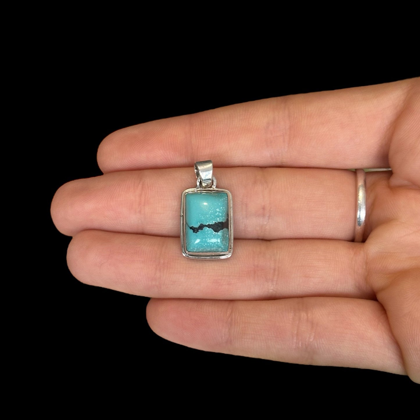 Colgante Rectangualr Tuquesa "Saki"