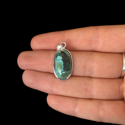 Colgante Oval Turquesa "Saki"