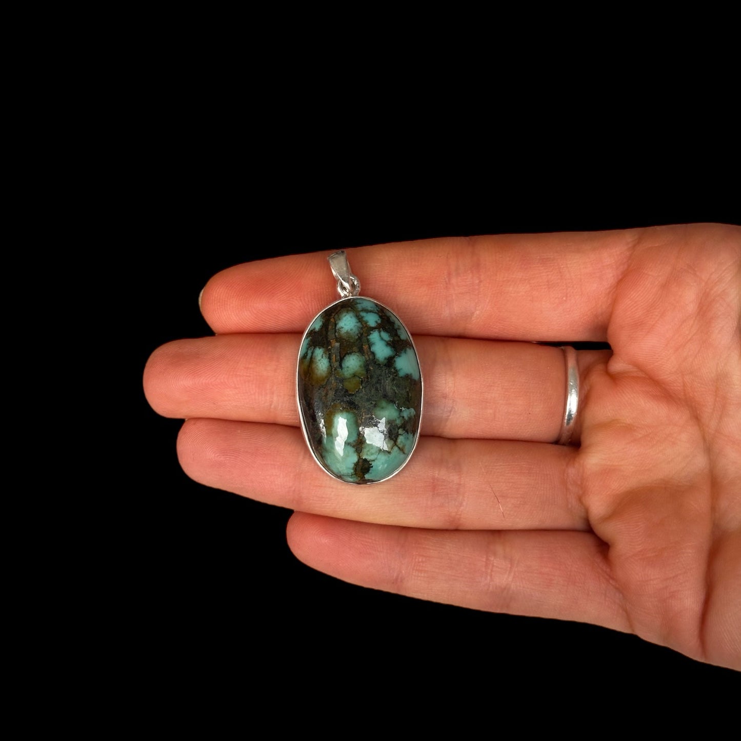 Colgante Turquesa Natural Ovalado 2