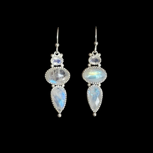 Pendientes Samjin Moonstone