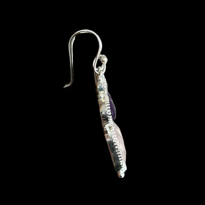 Samjin Ohrringe Rosenquarz, Amethyst und Mondstein