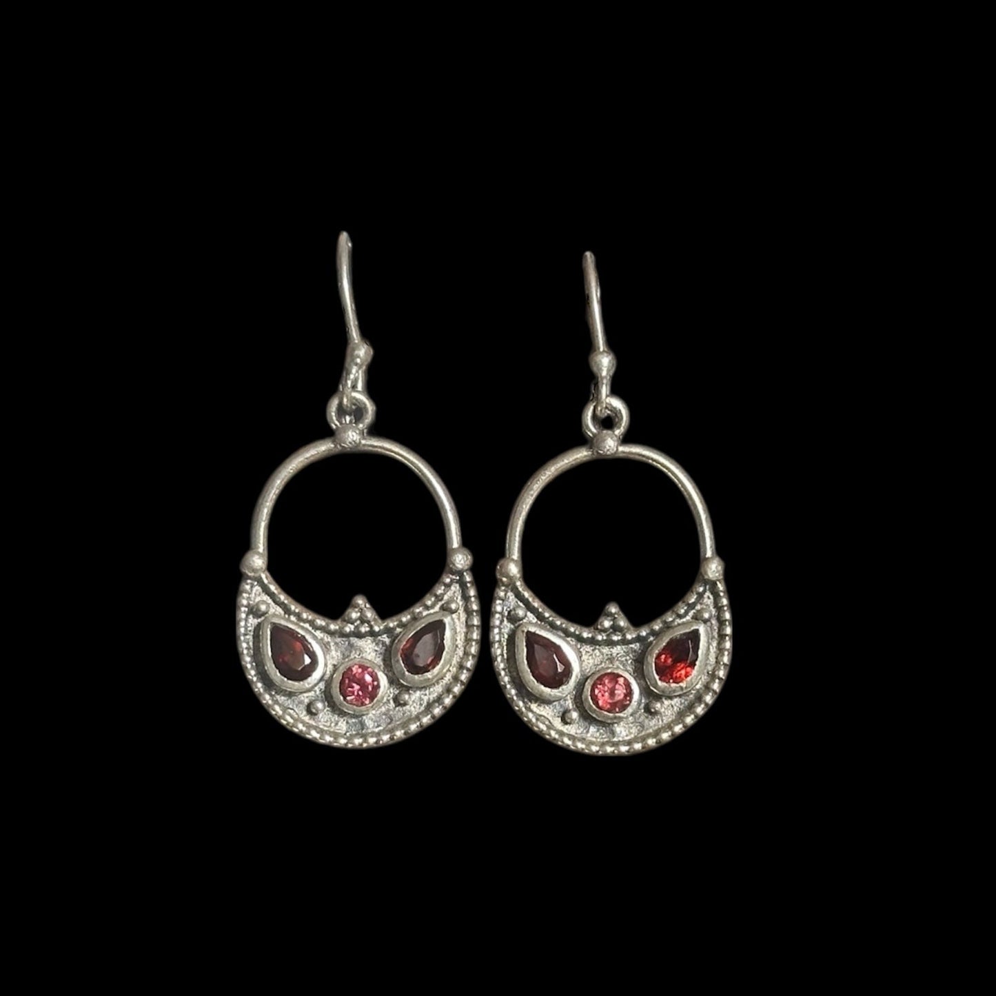 Amara Garnet Earrings