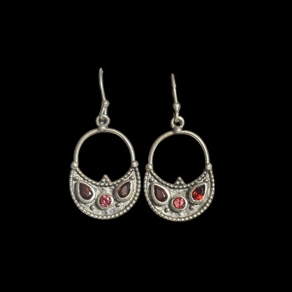 Amara Garnet Earrings