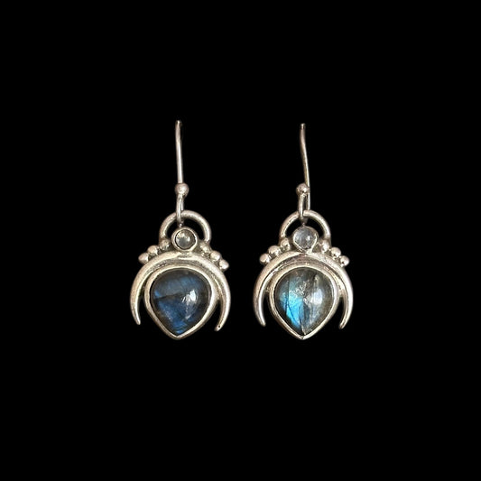 Pendientes "Chandra" Labradorita