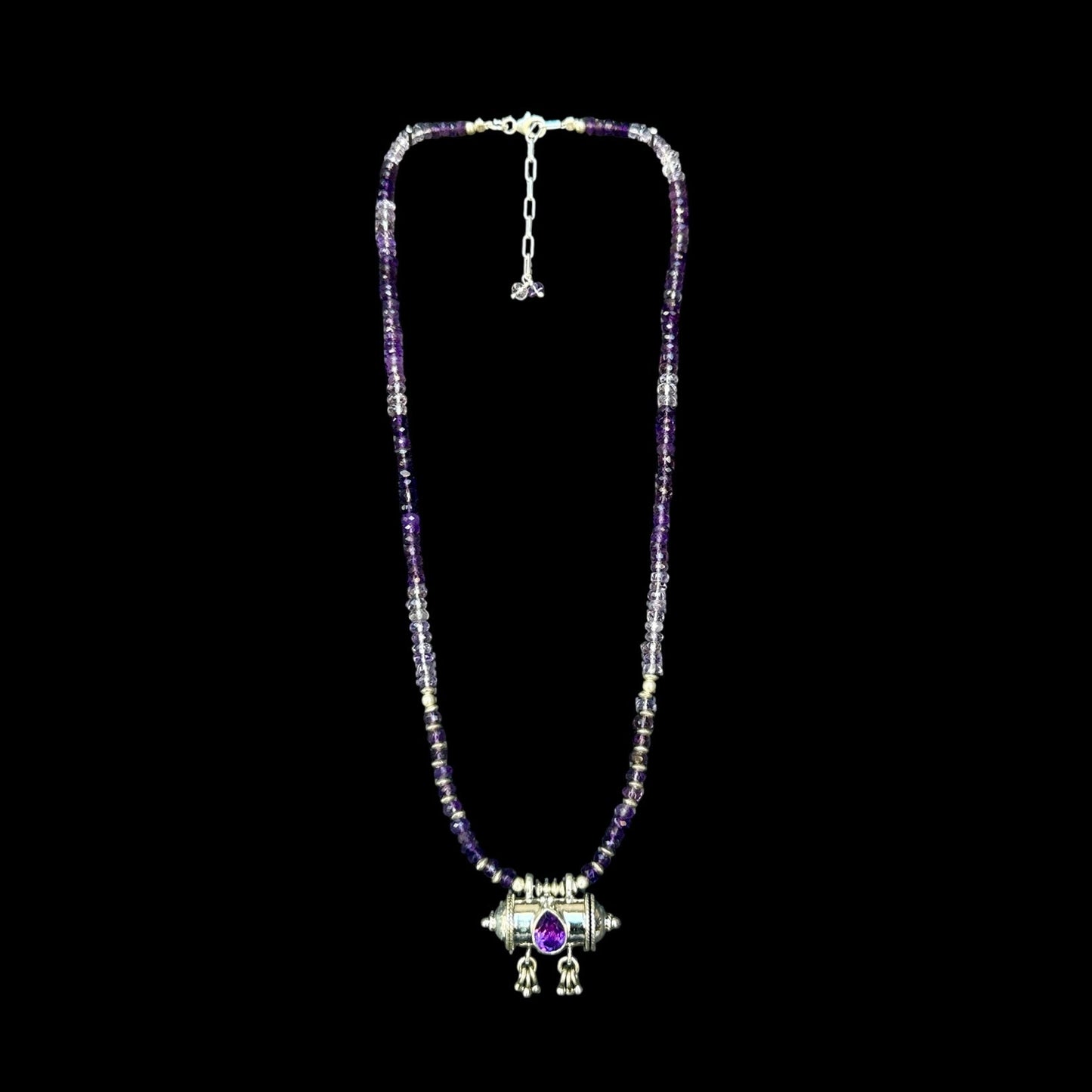Mantra Box Halskette (मन्त्रपेटिका) Amethyst 1.