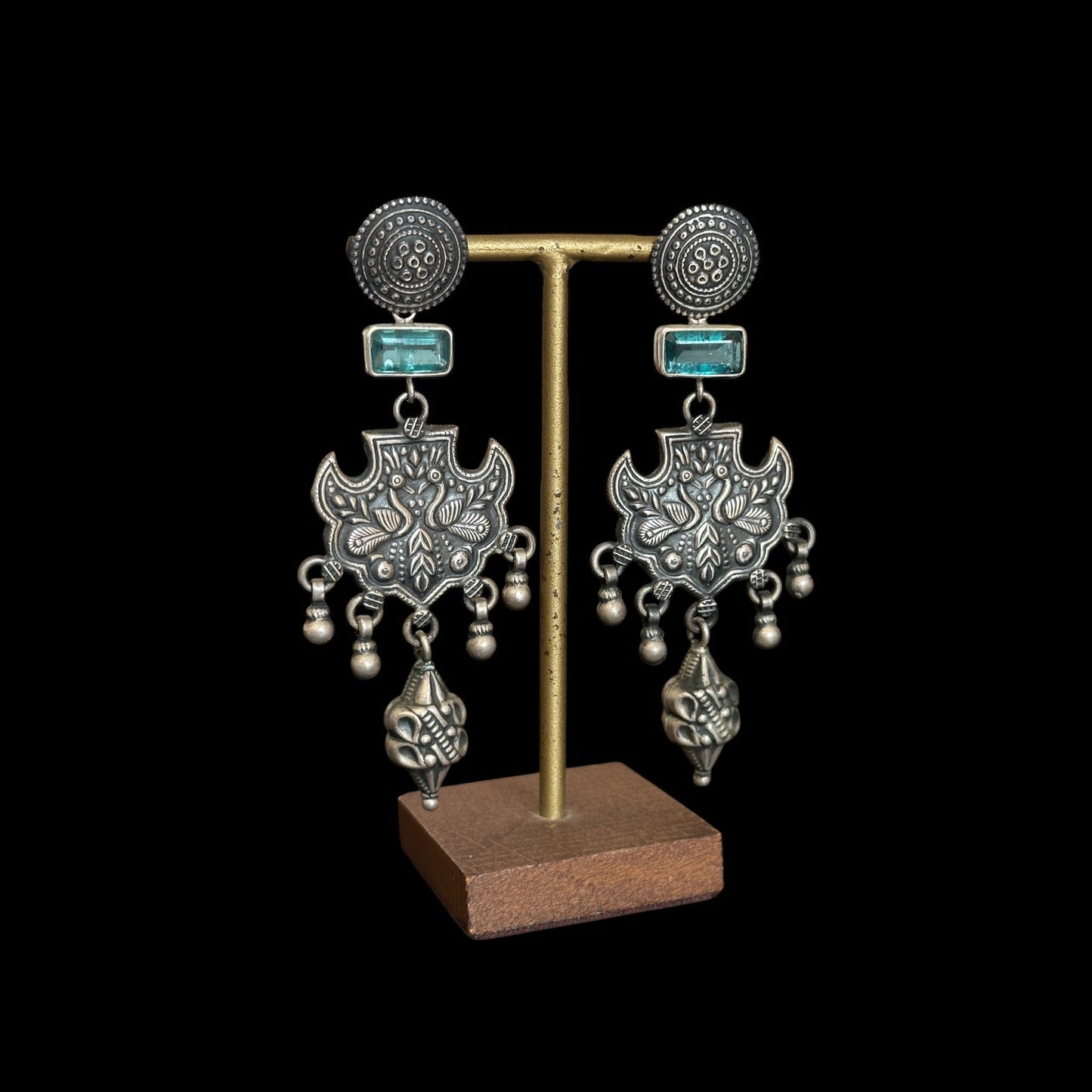 "Mayūrābhā" Earrings (मयूराभा)